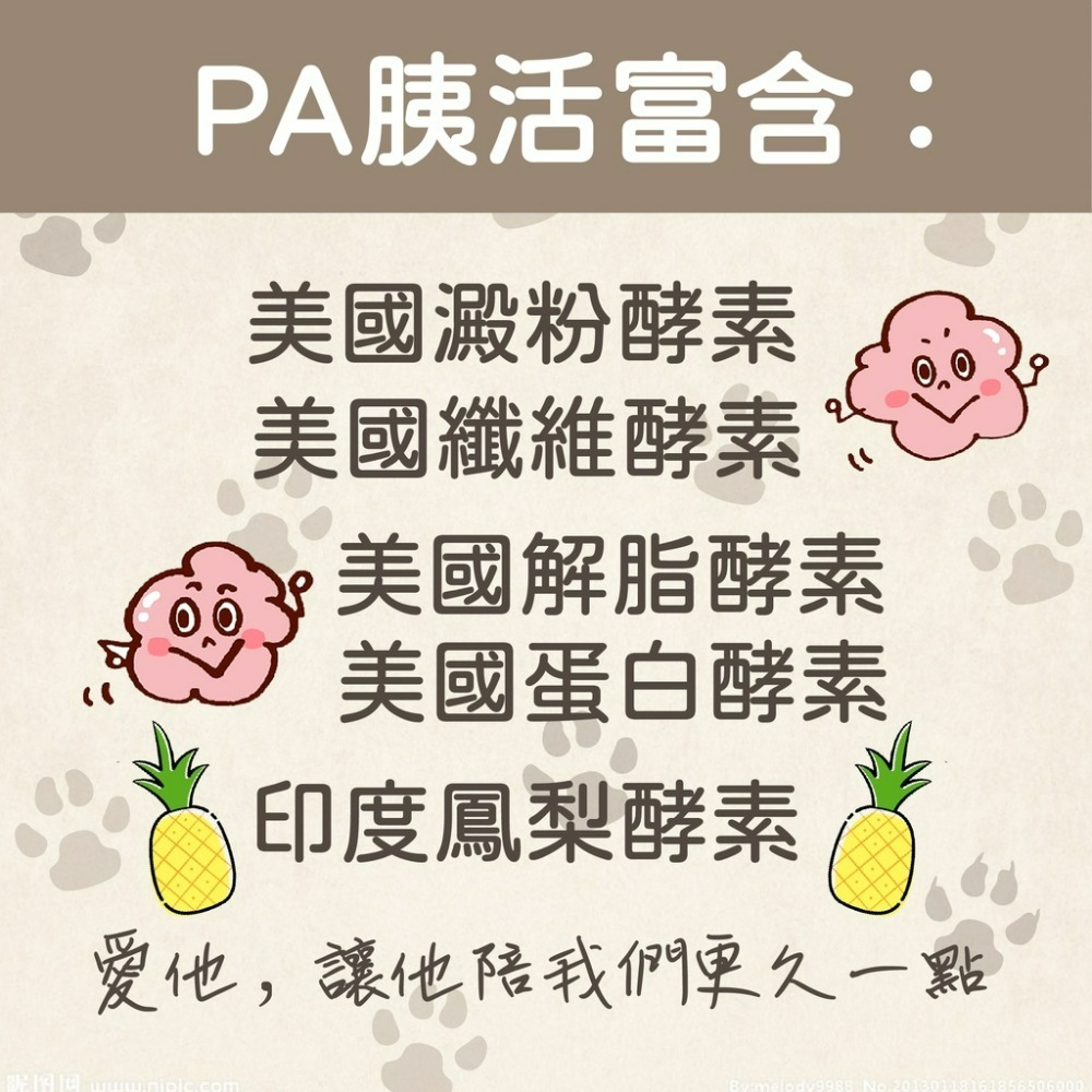 【毛孩公館】PA胰活 胰酵素 30顆 消化酵素 胰臟炎恢復保養 犬貓胰臟保健 寵物保健食品 官方直送 公司貨-細節圖2