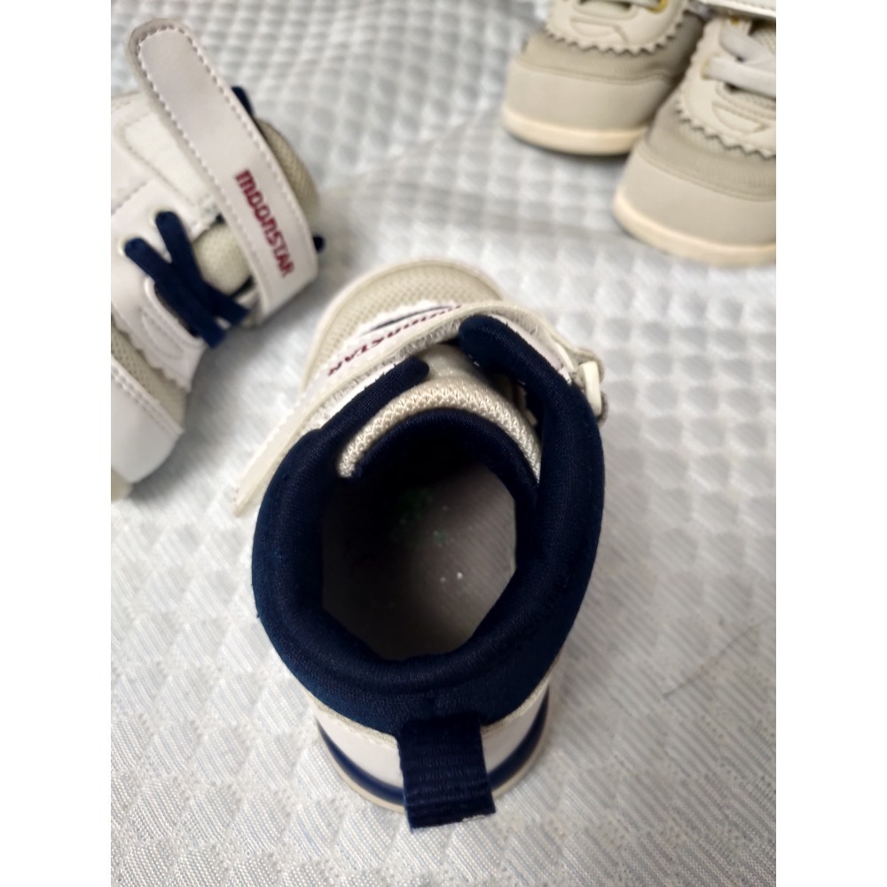 MOONSTAR 月星HI系列高筒護踝機能童鞋冠軍款-藍-二手-細節圖2
