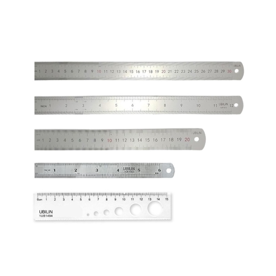 UBILIN優比霖 鋼尺 鋁尺 尺 全系列 文具尺 洞洞尺 塑膠尺 美工 專用尺 15公分 20公分 30公分-細節圖2
