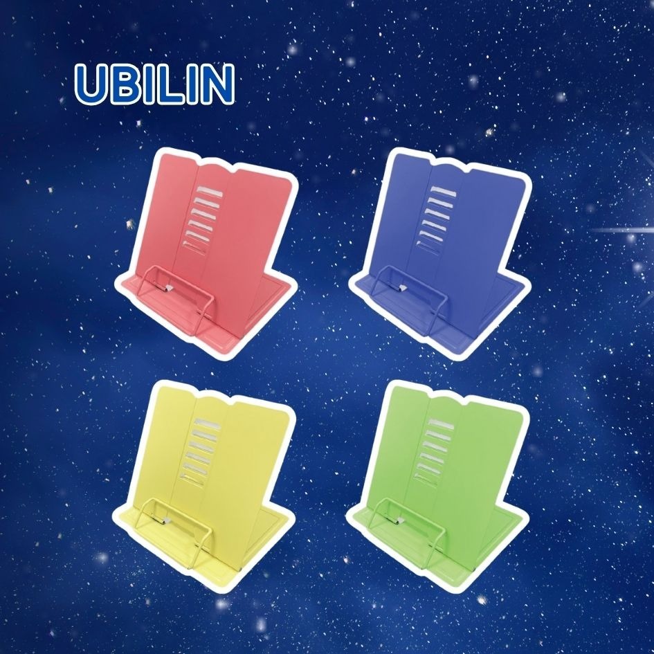 UBILIN優筆霖 台灣現貨 書架 看書架 馬卡龍色書架 新全文具 書擋 立架 文具 辦公用品 鐵製書架-細節圖2