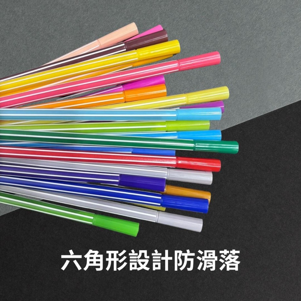 UBILIN 寵物瓶彩色筆 彩色筆 24色 36色 通過安全檢驗 美術課 彩繪 水性彩色筆 兒童彩繪 畫筆 麥克筆 螢光-細節圖5