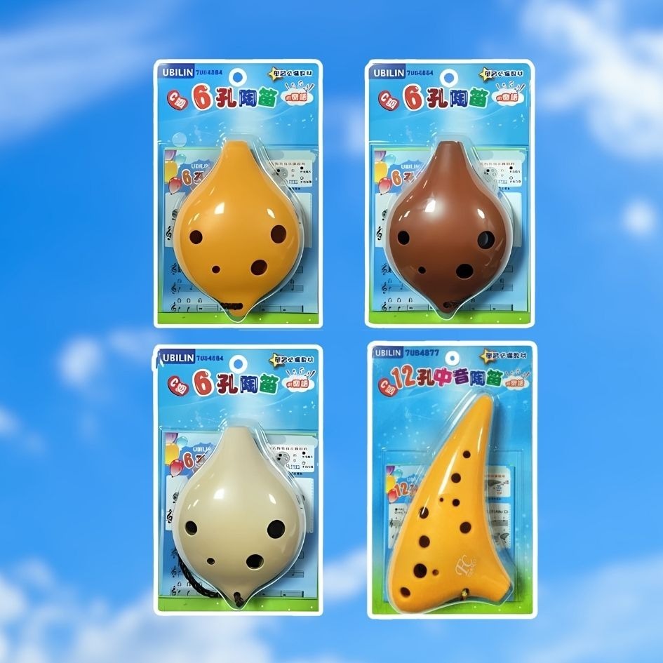 UBILIN優筆霖 陶笛 12孔中音陶笛 贈樂譜 安全認證 6孔陶笛 中音陶笛 音樂課 新全文具-細節圖4