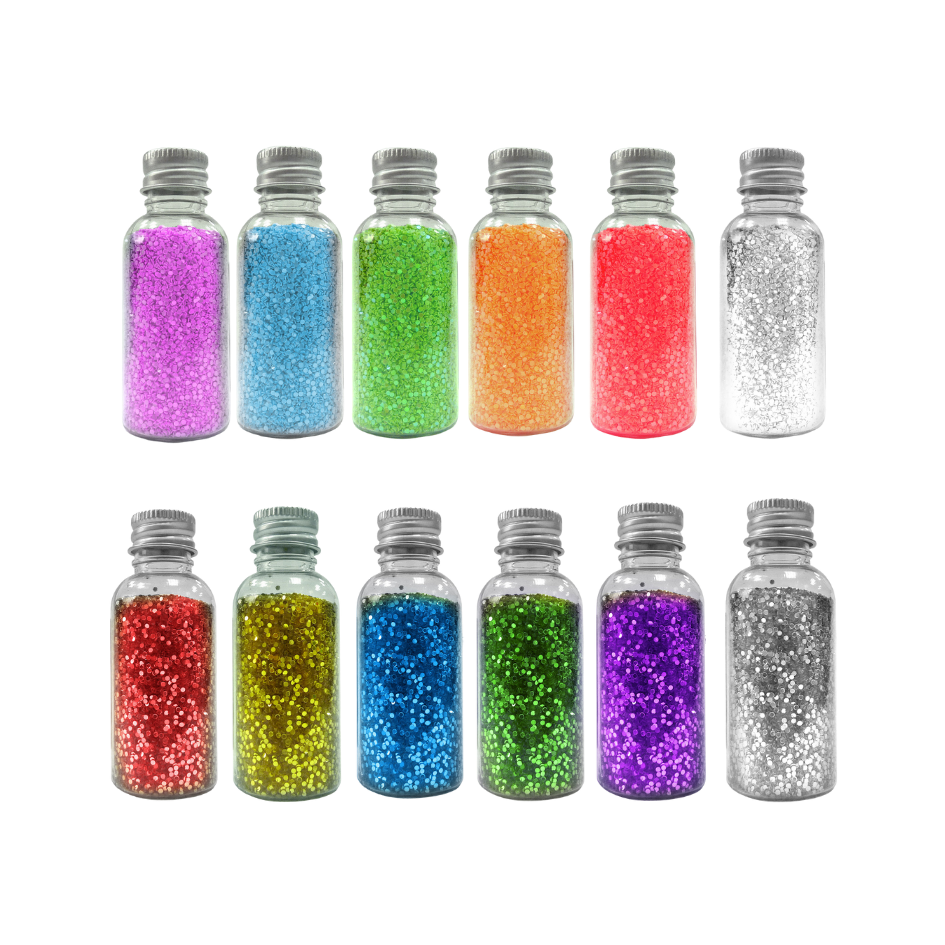 鐳射亮片 亮片 UBILIN 優筆霖 小圓亮片 金蔥粉 小亮片 學習單 花邊 多種顏色 雷射亮片 鍍彩亮片 美勞課-細節圖3