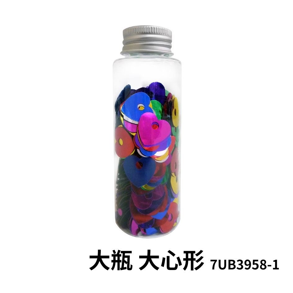 卡勒富亮片 優筆霖亮片 鋁蓋亮片罐 亮片 香豆 美勞 手工藝材料 派對佈置 閃亮配件 小亮片 大亮片-規格圖4