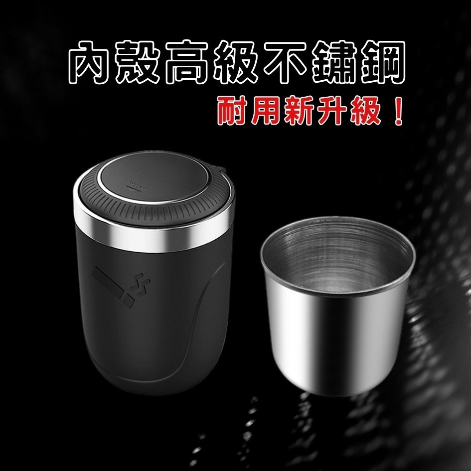 帶蓋LED車用菸灰缸 隔日到貨⚡️ LED燈 便攜式菸灰桶 汽車菸灰缸 車用煙灰缸 車用菸灰杯 置物桶 煙灰缸 小收納盒-細節圖4