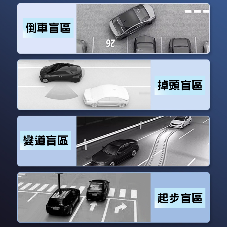倒車鏡片 汽車後視鏡 兩入組 倒車後視鏡 輔助鏡 安全凸鏡 吸盤式車用小圓鏡 360度可調 廣角鏡 輔助鏡-細節圖6