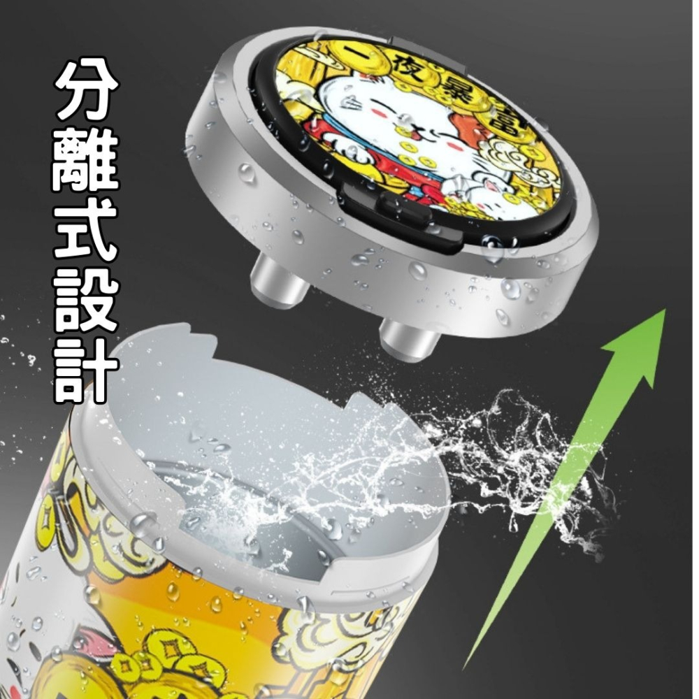 新品上市🔥LED潮流煙灰缸 一夜暴富 造型煙灰缸 熊貓 LED煙灰缸 煙灰缸 國潮風煙灰缸 國潮煙灰缸-細節圖3