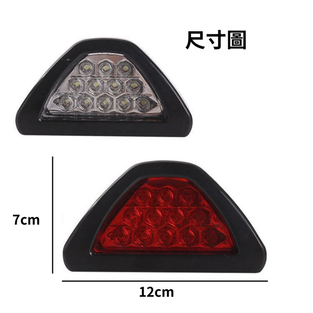 【竣天】F1 刹車燈 LED 爆閃燈 後霧燈 警示燈 通用型 汽車改裝 改裝煞車燈 閃燈 12顆 競賽尾燈 保桿燈-細節圖5