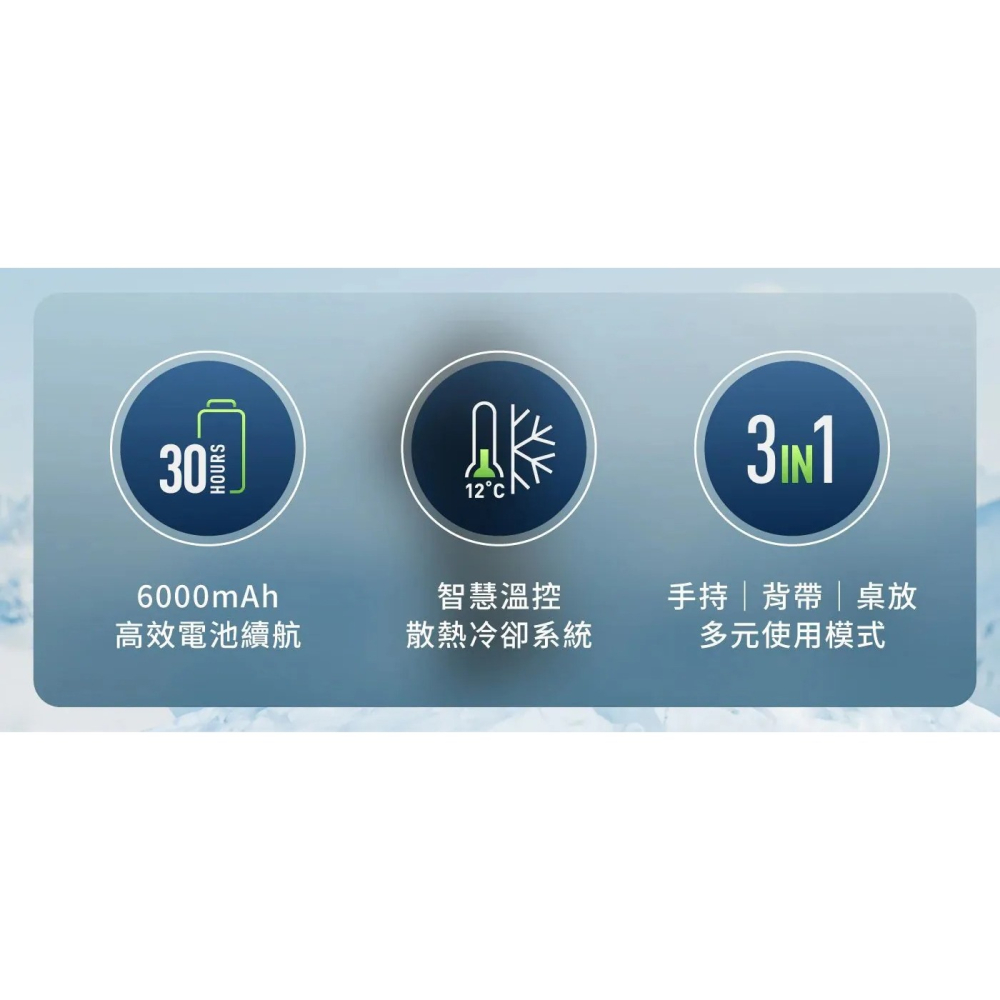 【ENERGEA】 新加坡 AirMate Chill 6000mAh 冰感降溫手持風扇 風扇 手持風扇 旅行風扇-細節圖8