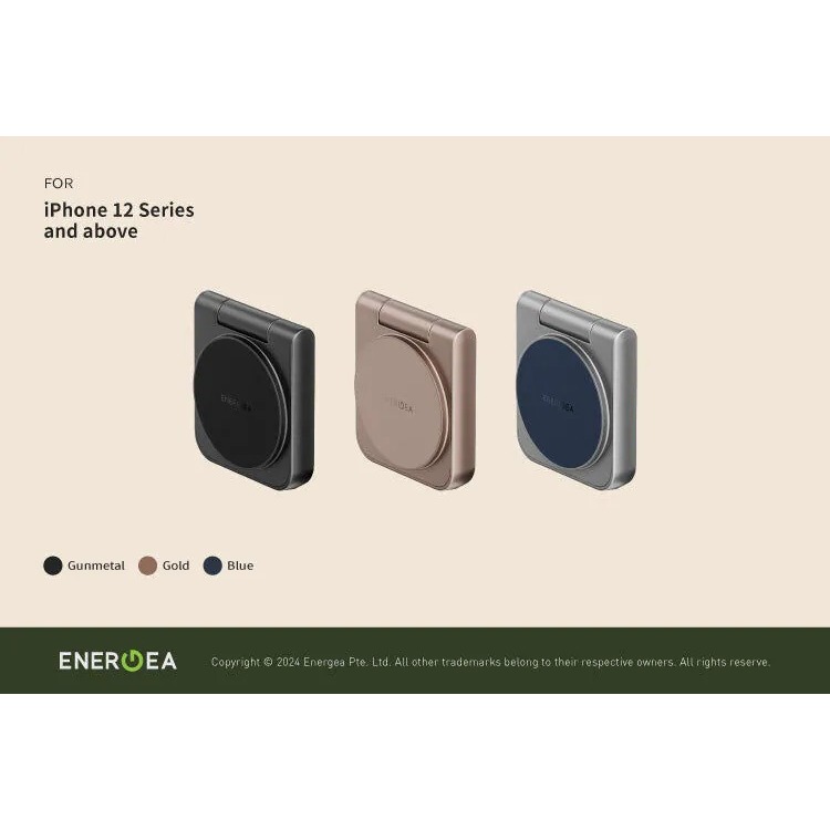 【ENERGEA】新加坡 二合一 三合一 Qi2折疊磁吸無線充電座 充電盤 充電座 無線充電-細節圖6