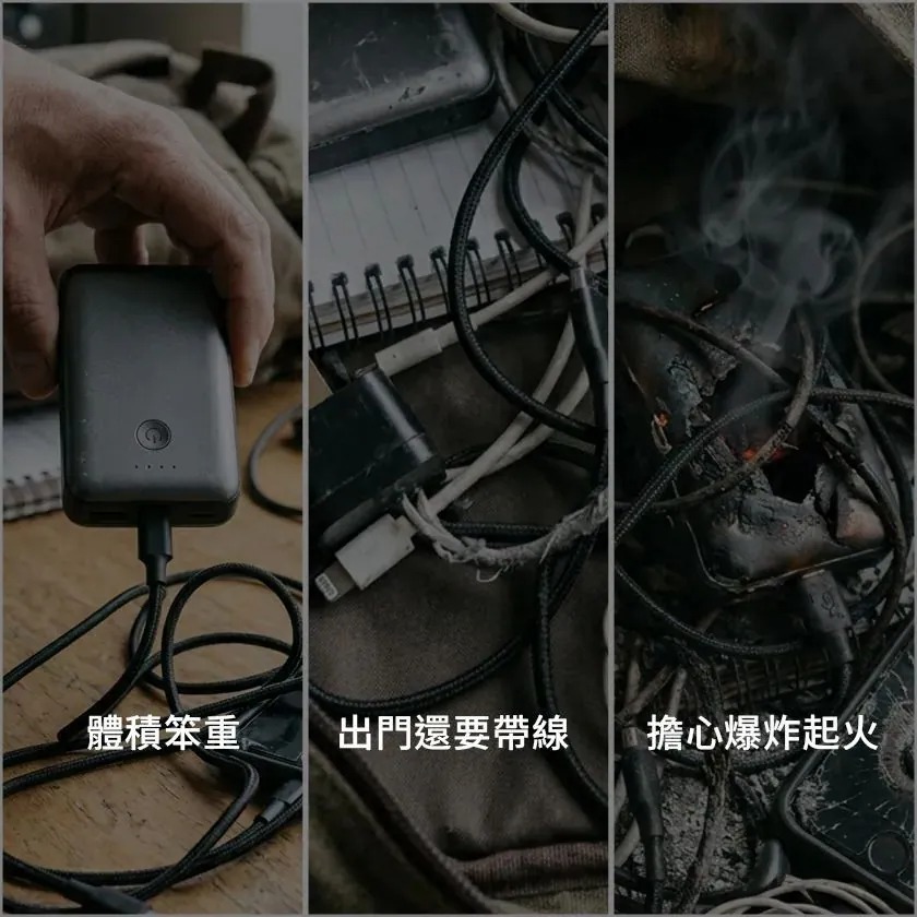 【GUXON】極方塊 雙線行動電源 GFC930 半固態行動電源 10000mAh 大容量行動電源 可上飛機 行動充電-細節圖2
