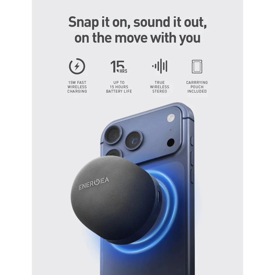 【ENERGEA】磁吸無線充電座隨身音箱 音響 音箱 MagAudio Go Plus 附繩帶 無線藍牙音箱 藍牙喇叭-細節圖6