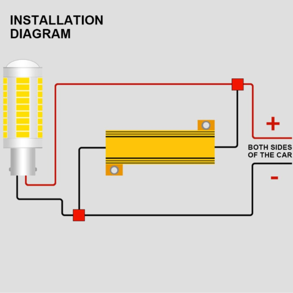 【竣天】LED電阻 通用型 50W8Ω 通用型電阻 零件 電器零件 汽車改裝 電阻 車燈 配件 五金零件-細節圖6