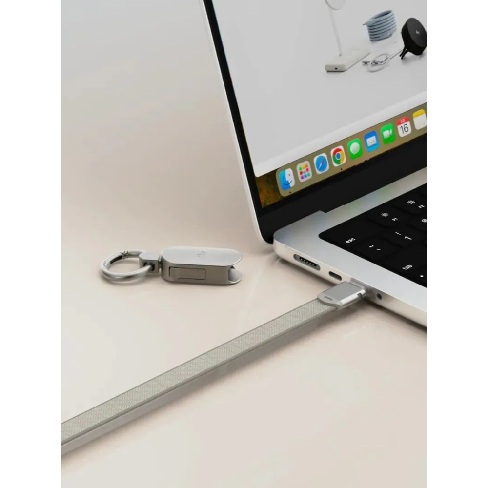 Allite 二合一充電掛繩線 USB-C to USB-C 支援 Type-C 240W 快充 充電線 充電線掛繩-細節圖3