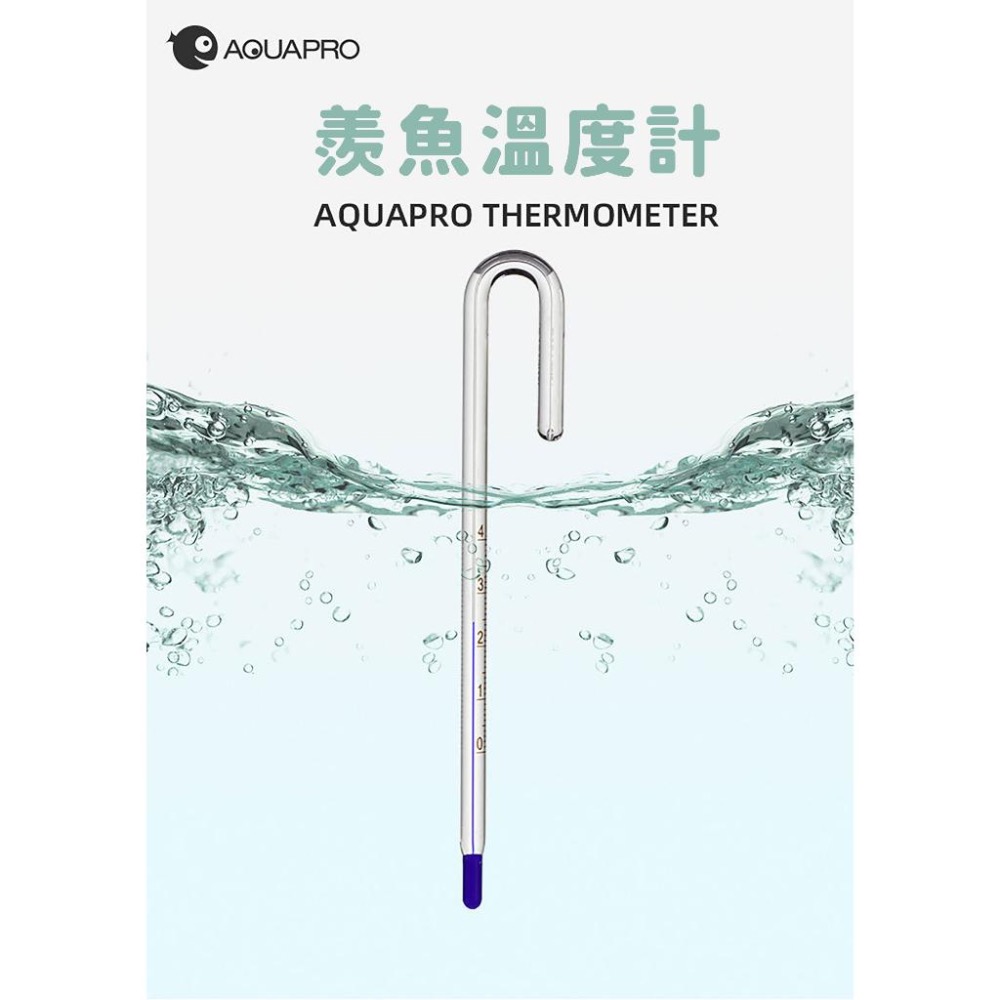 【詠湦水植工坊】羨魚 魚缸溫度計｜AQUAPRO 玻璃溫度計 8mm-細節圖2