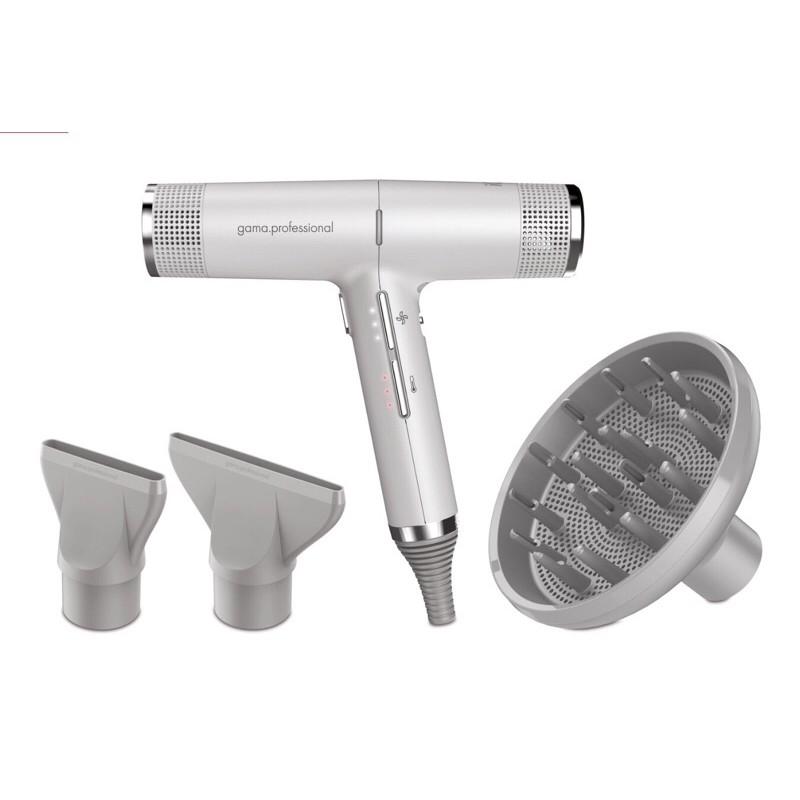 iQ 吹風機 義大利🇮🇹Gama 無刷 超輕 吹風機 白灰色/黑色-細節圖2