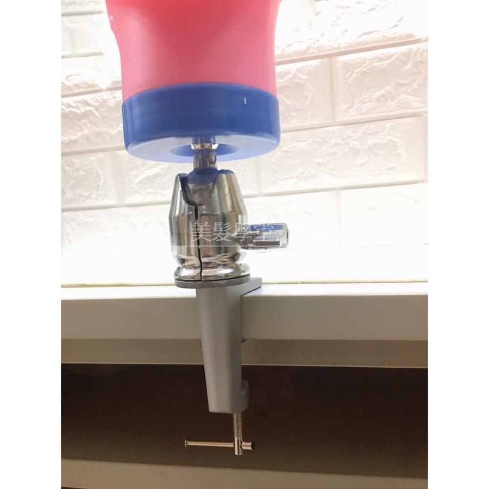 〔美髮學堂．髮品〕快速出貨 桌上型小腳架 不銹鋼小腳架 美髮假人頭 美髮課 美髮工具 美髮考試-細節圖2