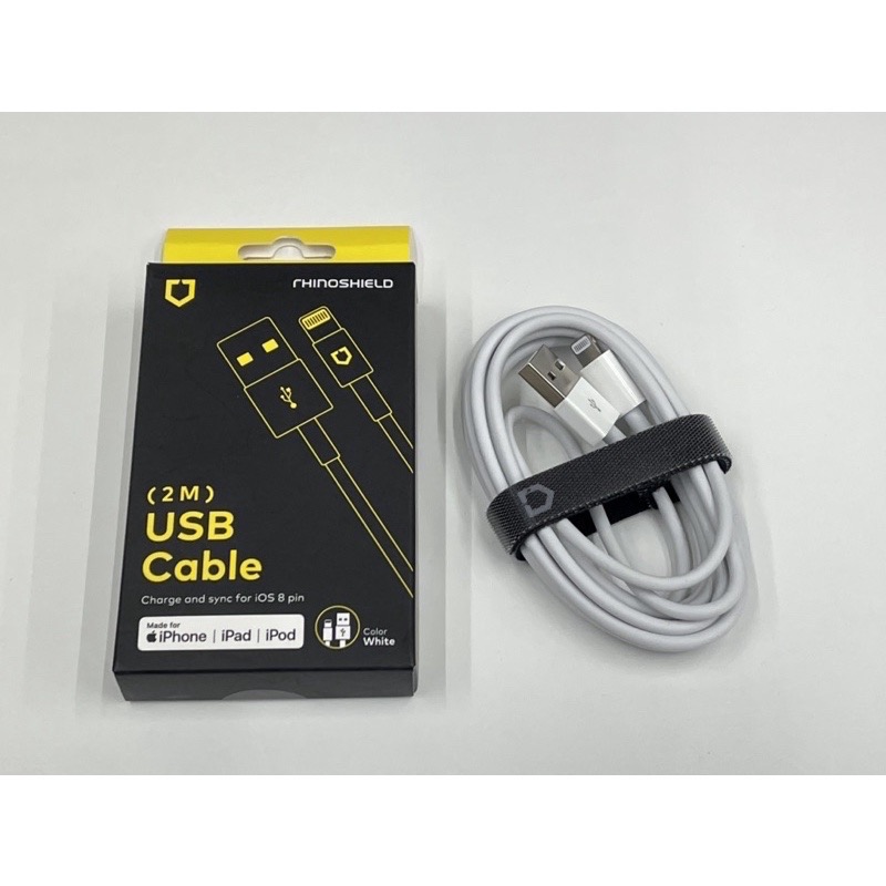 犀牛盾 MFI蘋果原廠認證 iPhone 充電線 2米 USBA / Lightning 傳輸線 iOS充電線-細節圖2
