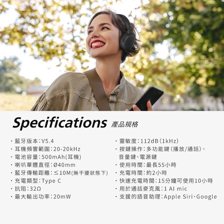 【PHILIPS 飛利浦】無線藍牙耳罩式耳機 TAH2300 公司貨保固一年 ( 新品上市 )-細節圖5