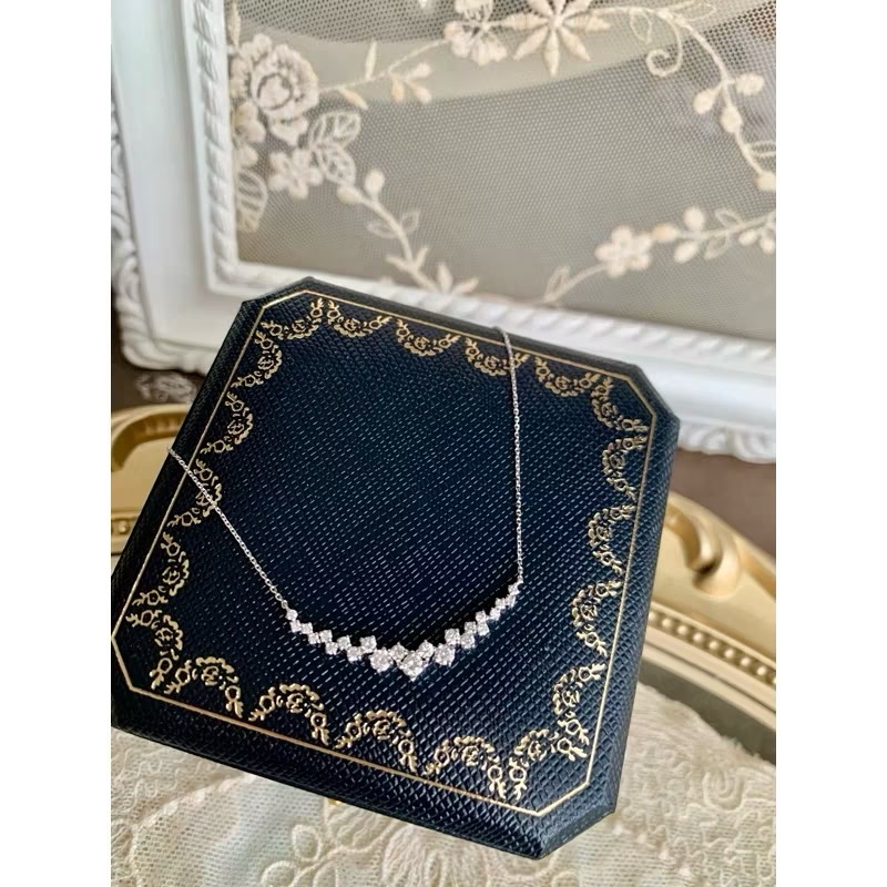 18k金60分微笑鑽石項鍊-細節圖5