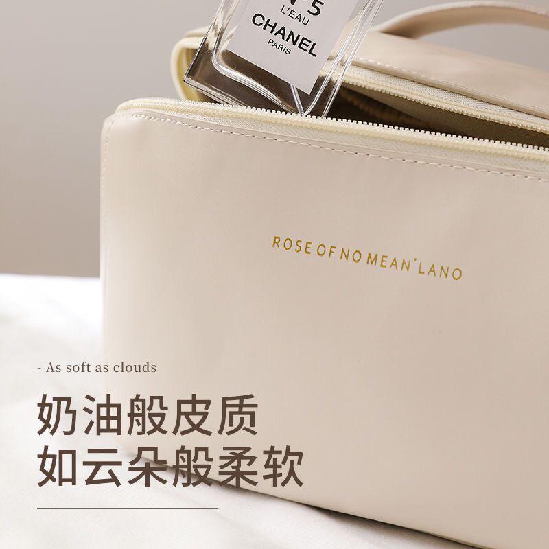 （台灣出貨🇹🇼）大2023新款化妝包大容量便攜高級感化妝箱旅行洗漱包ins化妝收納包容量化妝包 收納包 ins女化妝包皮-細節圖5