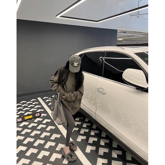 現貨+預購🔥質感Oversize休閒寬鬆T 內搭褲 長袖T 長版T 寬鬆上衣 休閒T 長褲 休閒褲 瑜珈褲 緊身褲 鯊魚-細節圖5