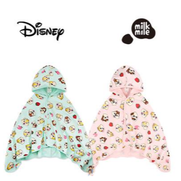 【正版授權 | 現貨】韓國milkmile x 迪士尼 奇奇蒂蒂 披風浴巾  | 兒童海灘巾 | 斗篷浴巾 | 連帽浴巾-細節圖3