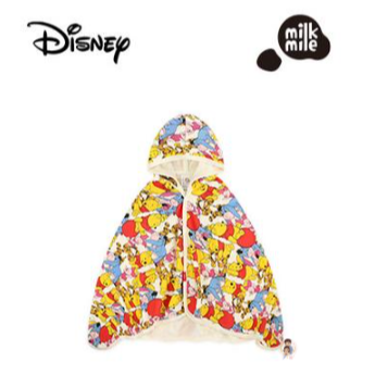 【正版授權 | 現貨】韓國milkmile x 迪士尼 維尼熊  披風浴巾｜兒童海灘浴巾｜斗篷浴巾｜連帽浴巾-細節圖2