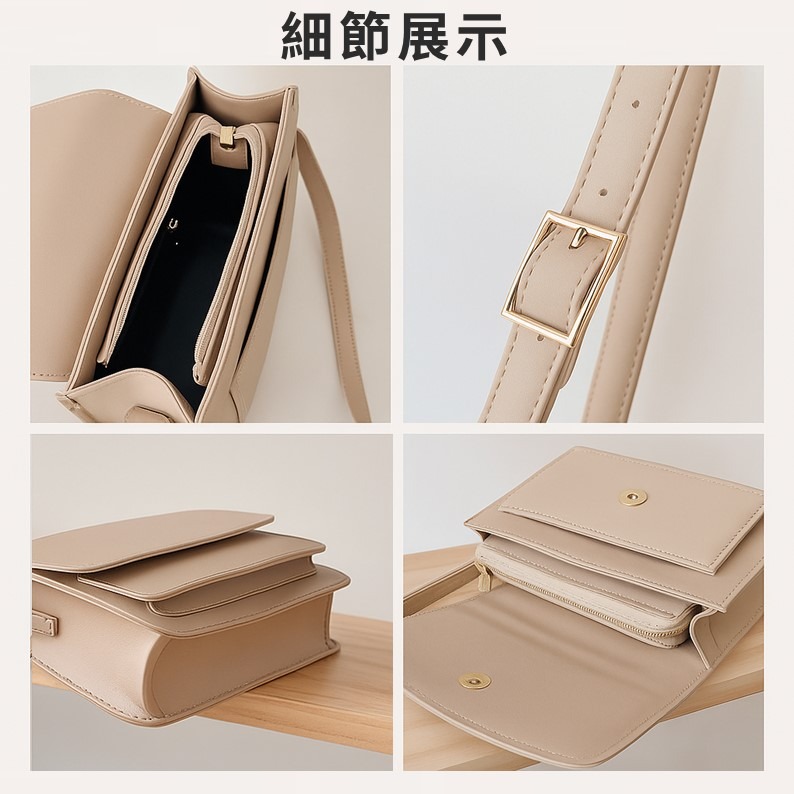 現貨⭐韓版ins 復古小方包 韓國 側 背包斜背包 小方包 肩背包 側背包 信封包 包包女斜背包包包女 側背包女 斜肩包-細節圖4