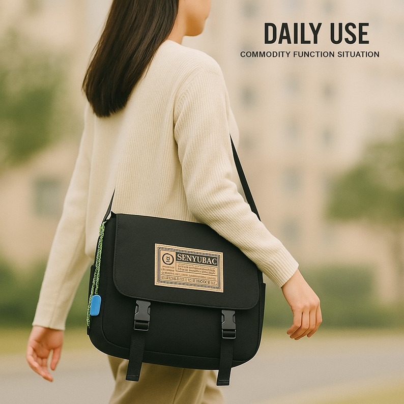 個性托特包 大學生背包 學生背包 斜背包 側背包 書包 單肩包 斜背包大容量 單肩背包 斜背尼龍包 防水書包 防水包包-細節圖8