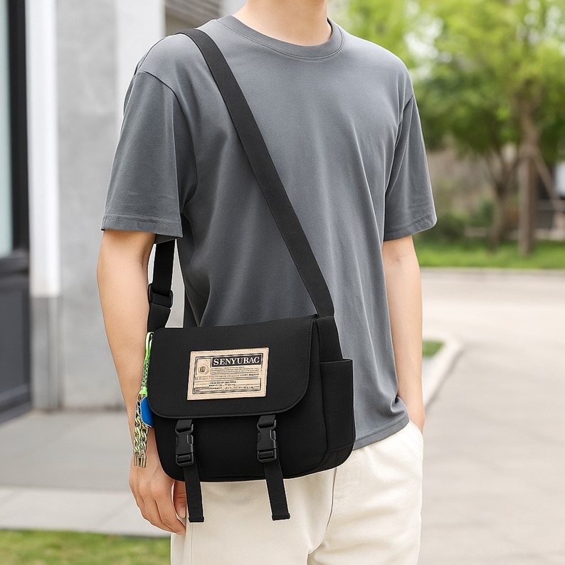 個性托特包 大學生背包 學生背包 斜背包 側背包 書包 單肩包 斜背包大容量 單肩背包 斜背尼龍包 防水書包 防水包包-細節圖9