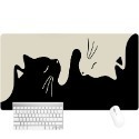 超大號滑鼠墊 貓咪鼠標墊 超大 可愛 卡通 加厚 辦公電腦大號桌面 鍵盤墊 桌墊 萌趣黑貓 大尺寸滑鼠墊 可愛小黑貓-規格圖8