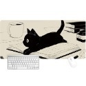 超大號滑鼠墊 貓咪鼠標墊 超大 可愛 卡通 加厚 辦公電腦大號桌面 鍵盤墊 桌墊 萌趣黑貓 大尺寸滑鼠墊 可愛小黑貓-規格圖8