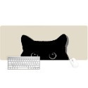 超大號滑鼠墊 貓咪鼠標墊 超大 可愛 卡通 加厚 辦公電腦大號桌面 鍵盤墊 桌墊 萌趣黑貓 大尺寸滑鼠墊 可愛小黑貓-規格圖8