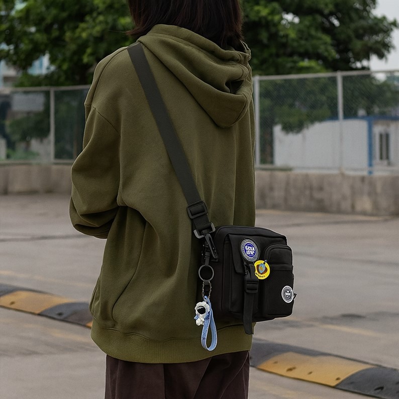 郵差帆布側背包 郵差包 單肩包 側背包 帆布背包 斜背包 帆布包 帆布斜背包 斜挎包 牛津包 尼龍斜背包 斜肩包-細節圖7