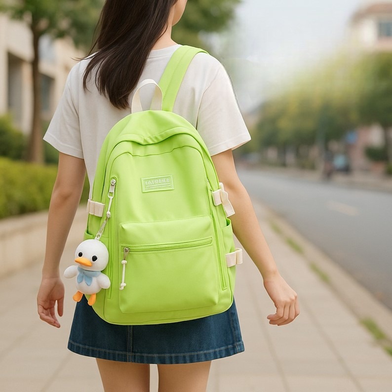 雙肩後背包 大容量防潑水背包 雙肩包 肩背包 電腦包 書包 後背包 兩用包 防撥水後背包 背包 日版ins 後背包-細節圖6