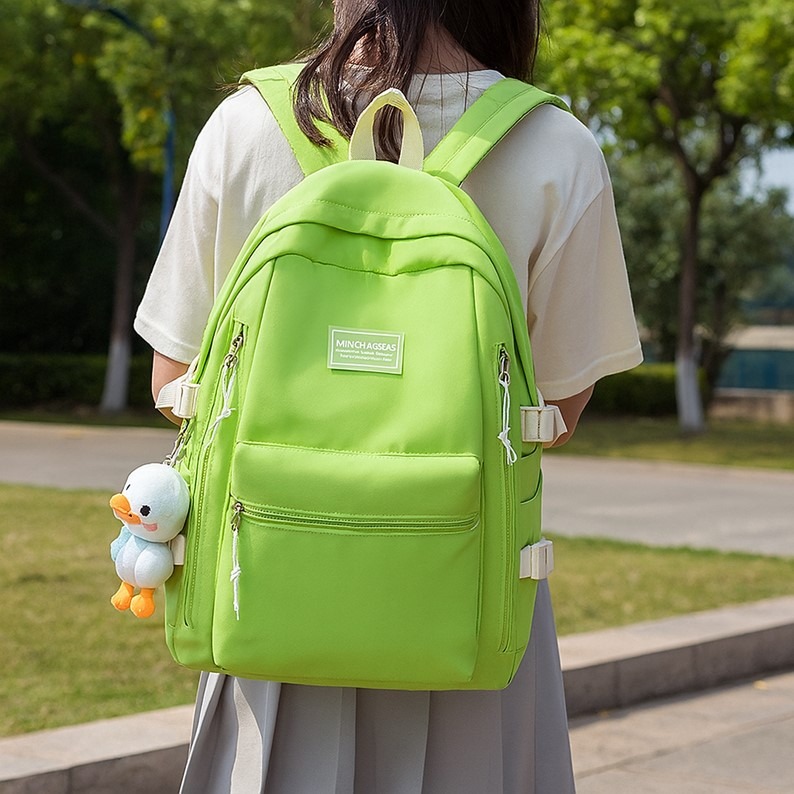 雙肩後背包 大容量防潑水背包 雙肩包 肩背包 電腦包 書包 後背包 兩用包 防撥水後背包 背包 日版ins 後背包-細節圖7