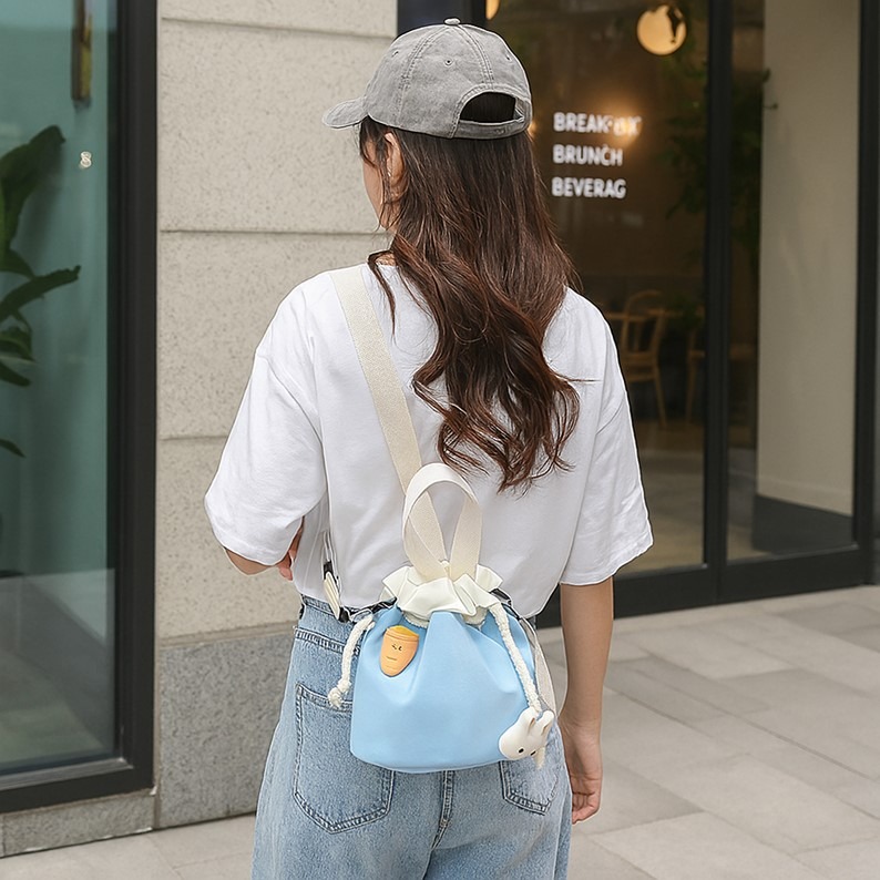 可愛包包 搞怪包包 造型包包 造型包 單肩包 側肩包 單肩背包 單肩包女 包包女斜背包 帆布包 水桶包-細節圖8