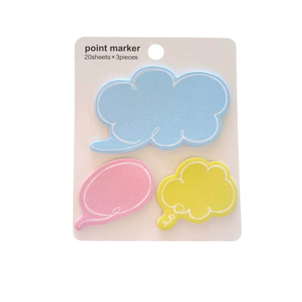 雲朵便利貼 可愛造型N次貼 便利貼 便條紙 N次貼 貼紙便條 記事貼 創意便利貼 辦公室可愛記事貼 學生文具便利貼療癒系-規格圖8