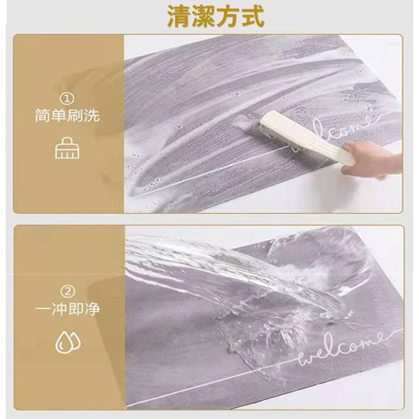 矽藻土軟地墊 珪藻土軟墊 軟式 吸水地墊 踏墊 腳踏墊 硅藻泥軟墊 廚房 浴室地墊 防滑墊 卡通地墊 硅藻土地墊 軟地墊-細節圖5