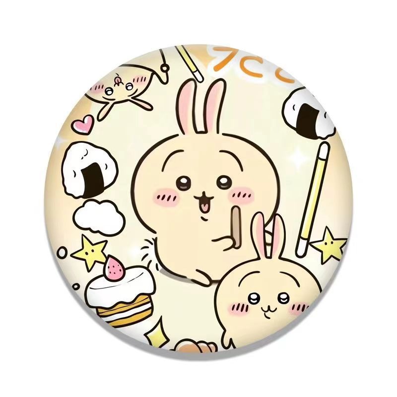 吉伊卡哇 藍色監獄 鐳射徽章 蜂樂回 凪誠士郎 千切豹馬 御影玲王交換禮物 自嘲熊CHIIKAWA徽章小八烏薩奇吉伊懶獅-規格圖3