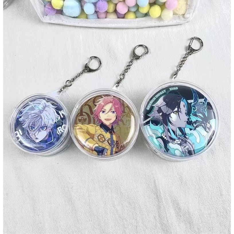 指娃包 痛包 包包吊飾 曬娃包 外出娃包 遛娃包 咕本鍊 徽章套 徽章保護 皮革 吧唧收納包 徽章透明保護套 徽章展示包-細節圖6