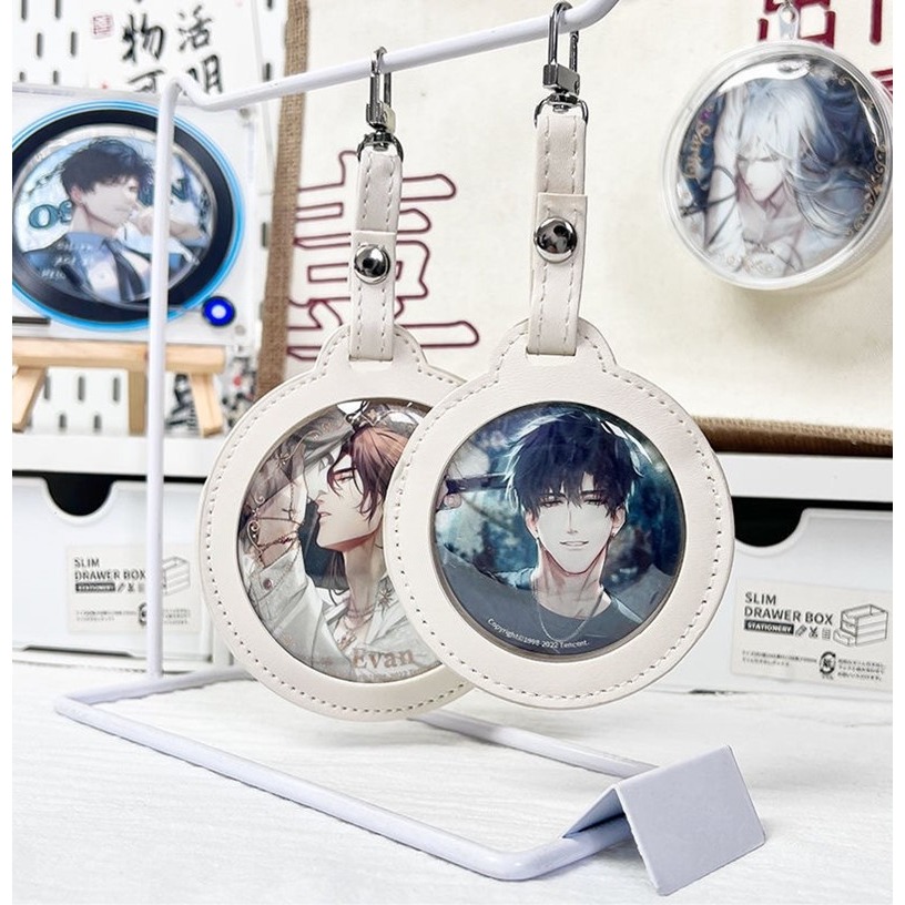 指娃包 痛包 包包吊飾 曬娃包 外出娃包 遛娃包 咕本鍊 徽章套 徽章保護 皮革 吧唧收納包 徽章透明保護套 徽章展示包-細節圖9