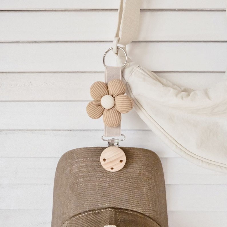 ins風花朵出行帽夾 旅行太陽帽遮陽帽掛夾 掛包包連接帽子 掛夾神器 帽夾 花朵帽夾 萬用夾 旅行帽夾 防丟失帽夾 禮品-細節圖7