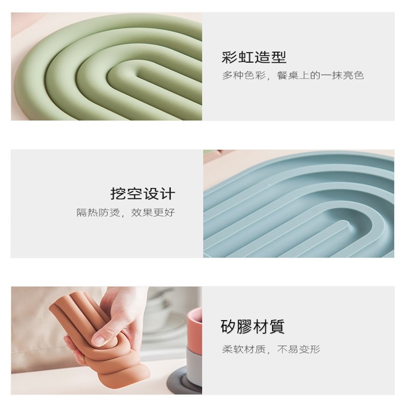 矽膠隔熱墊 矽膠碗墊 隔熱墊 碗盤墊 杯墊 鍋墊 家用多功能餐墊 隔熱餐墊 矽膠墊 加厚隔熱墊 防燙墊 北歐隔熱墊耐熱墊-細節圖4
