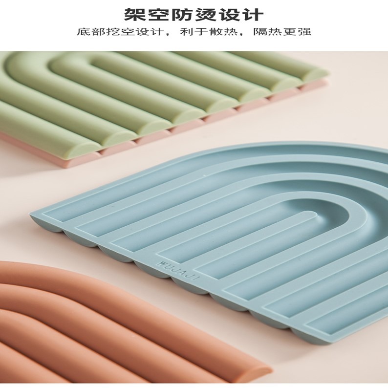 矽膠隔熱墊 矽膠碗墊 隔熱墊 碗盤墊 杯墊 鍋墊 家用多功能餐墊 隔熱餐墊 矽膠墊 加厚隔熱墊 防燙墊 北歐隔熱墊耐熱墊-細節圖7