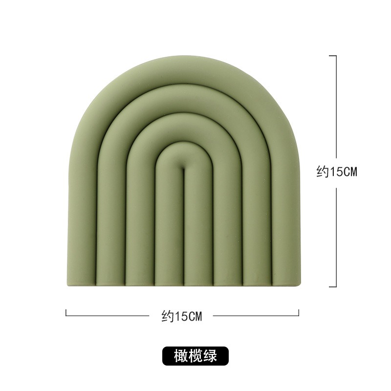 矽膠隔熱墊 矽膠碗墊 隔熱墊 碗盤墊 杯墊 鍋墊 家用多功能餐墊 隔熱餐墊 矽膠墊 加厚隔熱墊 防燙墊 北歐隔熱墊耐熱墊-規格圖9