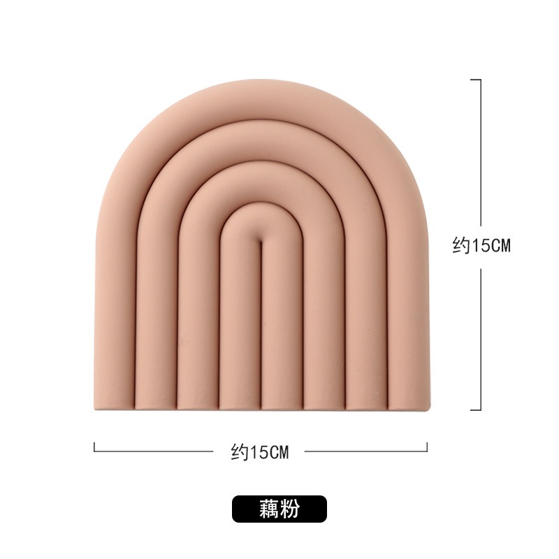 矽膠隔熱墊 矽膠碗墊 隔熱墊 碗盤墊 杯墊 鍋墊 家用多功能餐墊 隔熱餐墊 矽膠墊 加厚隔熱墊 防燙墊 北歐隔熱墊耐熱墊-規格圖9