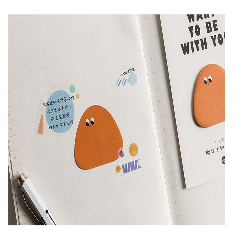 【台灣現貨】糖豆生物便利貼 便利貼 便條紙 N次貼 備忘錄 文具 可撕便利 辦公 文創 手賬 筆記 學生文具 禮物 記事-細節圖7