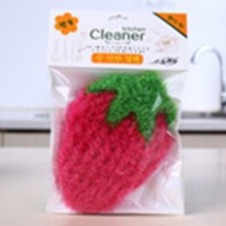 可愛草莓洗碗布 造型菜瓜布 草莓菜瓜布 洗碗巾 菜瓜布 韓國菜瓜布 洗碗布 絲光手勾 韓國洗碗巾 百潔布 不沾油碗刷鍋刷-規格圖7